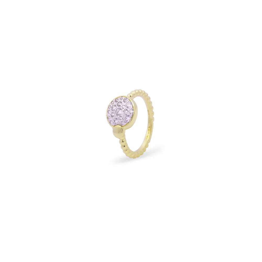 Rue Des Mille Circle Pave Oversized Stardust Ten Ring