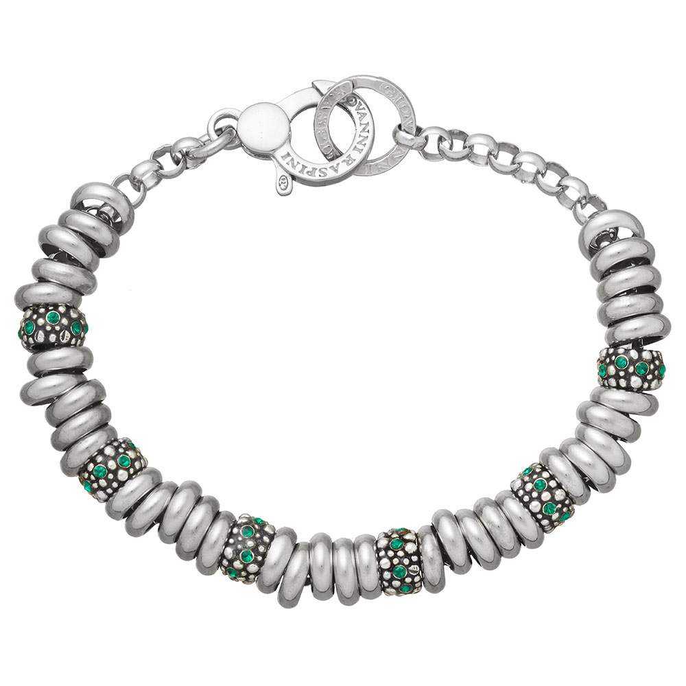 Bracciale Giovanni Raspini Beads Crystal Verde