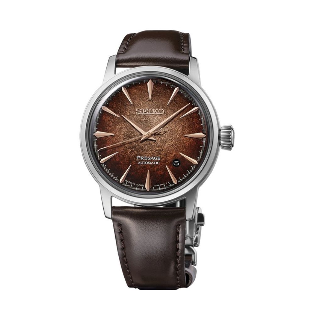 Seiko HCB003J1 Presage Cocktail Time Automatico Marrone 38,5mm Seiko HCB003J1 Presage Cocktail Time Automatico Marrone 38,5mm