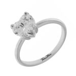 White Heart Cleo Ring