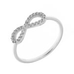 Cleo Infinity White Ring