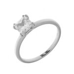 Cleo Princess White Ring