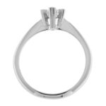 Fabio Ferro Hearts White Gold Engagement Ring with 0.25 Carat Diamond