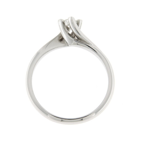 Fabio Ferro Interlocking Weißgold Verlobungsring mit Diamant 0,15 Karat