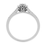 Fabio Ferro Engagement Ring Small Crown in White Gold with Diamonds