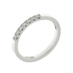 Fabio Ferro Ring Gestreifter Ring aus Weißgold mit Diamanten