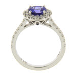 Fabio Ferro Crown Tanzanite Ring in White Gold with Diamonds