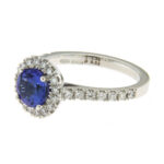 Fabio Ferro Crown Tanzanite Ring in White Gold with Diamonds