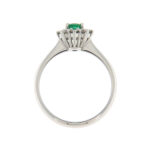 Fabio Ferro Kate Medium Ring with Emerald and Diamonds Brilliant Cut