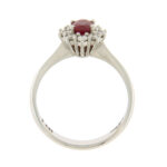 Fabio Ferro Kate Medium Ring with Burmese Ruby and Brilliant Cut Diamonds