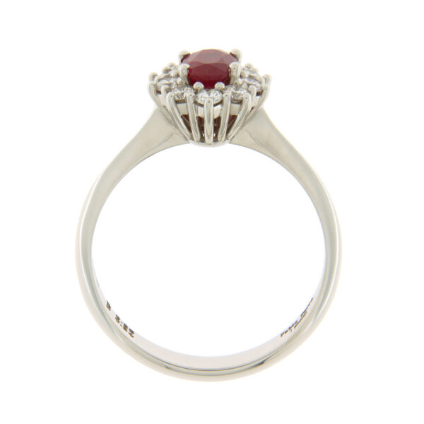 Fabio Ferro Kate Medium Ring with Burmese Ruby and Brilliant Cut Diamonds