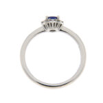 Fabio Ferro Kate Mini-Ring mit blauem Saphir und Diamanten im Brillantschliff