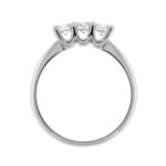 Trilogy Fabio Ferro Ring in White Gold with Brilliant Cut Diamonds 0.55 Carat