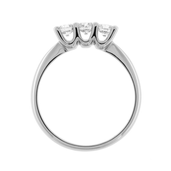 Trilogy Fabio Ferro Ring in White Gold with Brilliant Cut Diamonds 0.55 Carat