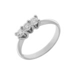 Fabio Ferro Trilogy Ring in White Gold with Diamonds 0.45 Carats