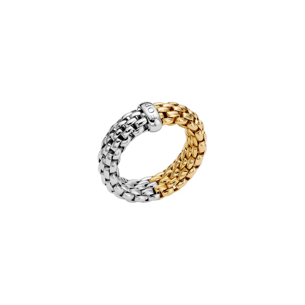 Anello Fope Collezione Essentials Flex It in Oro Bianco e Giallo