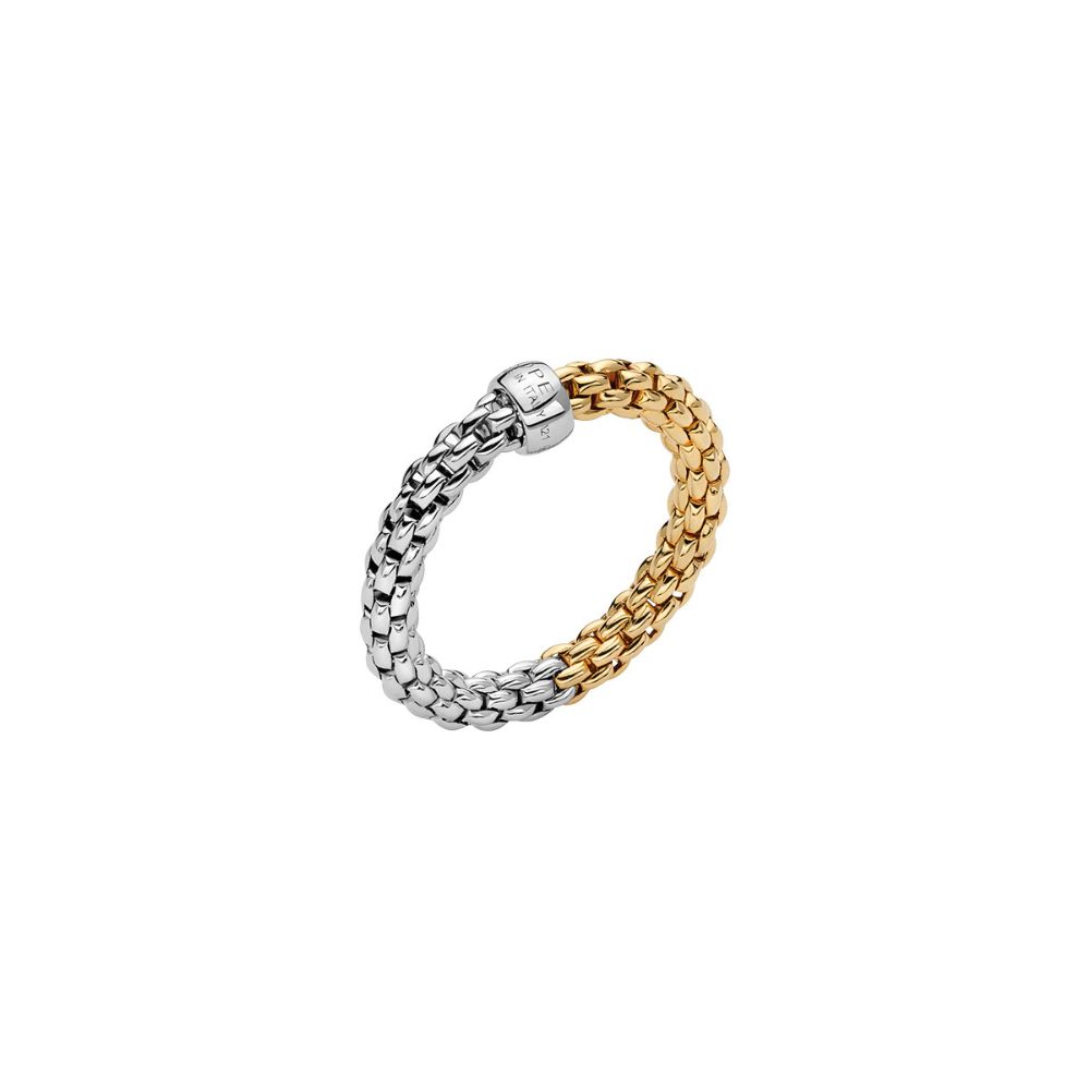 Anello Fope Collezione Essentials Flex It in Oro Bianco e Giallo