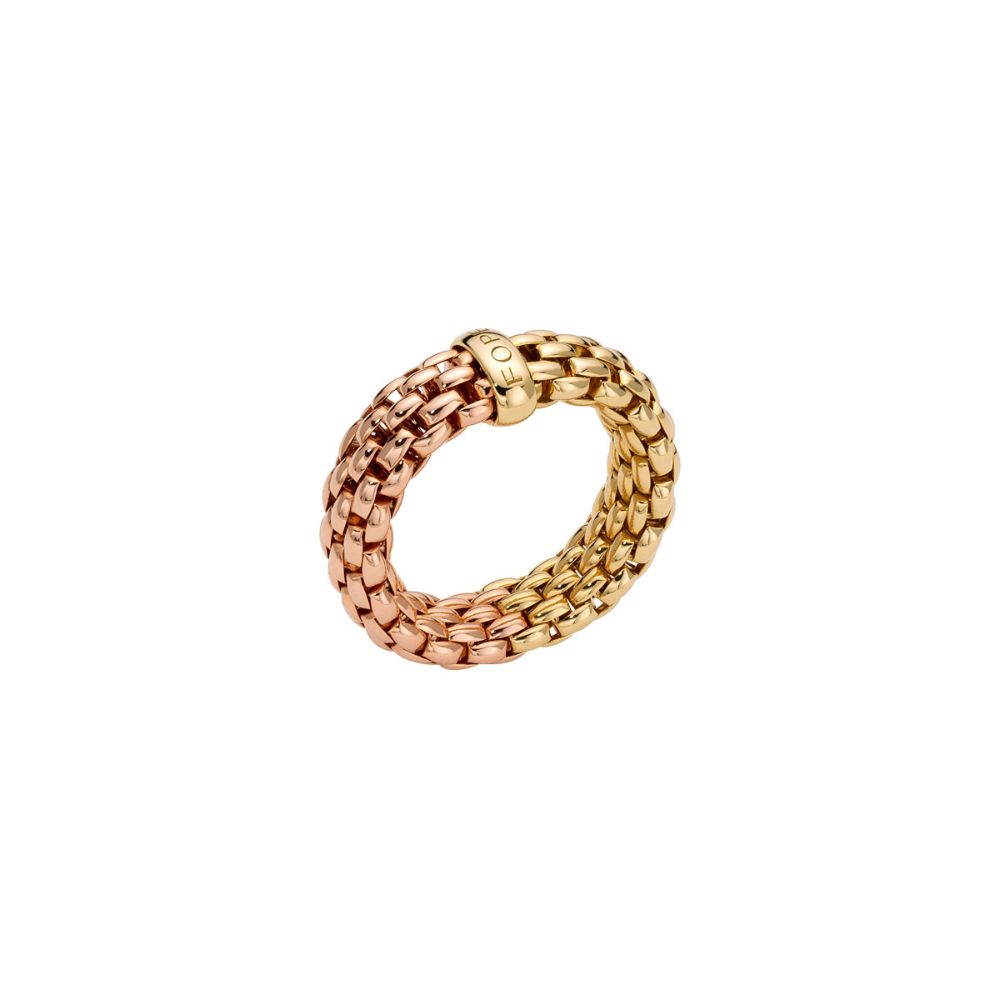 Anello Fope Collezione Essentials Flex It in Oro Rosa e Giallo