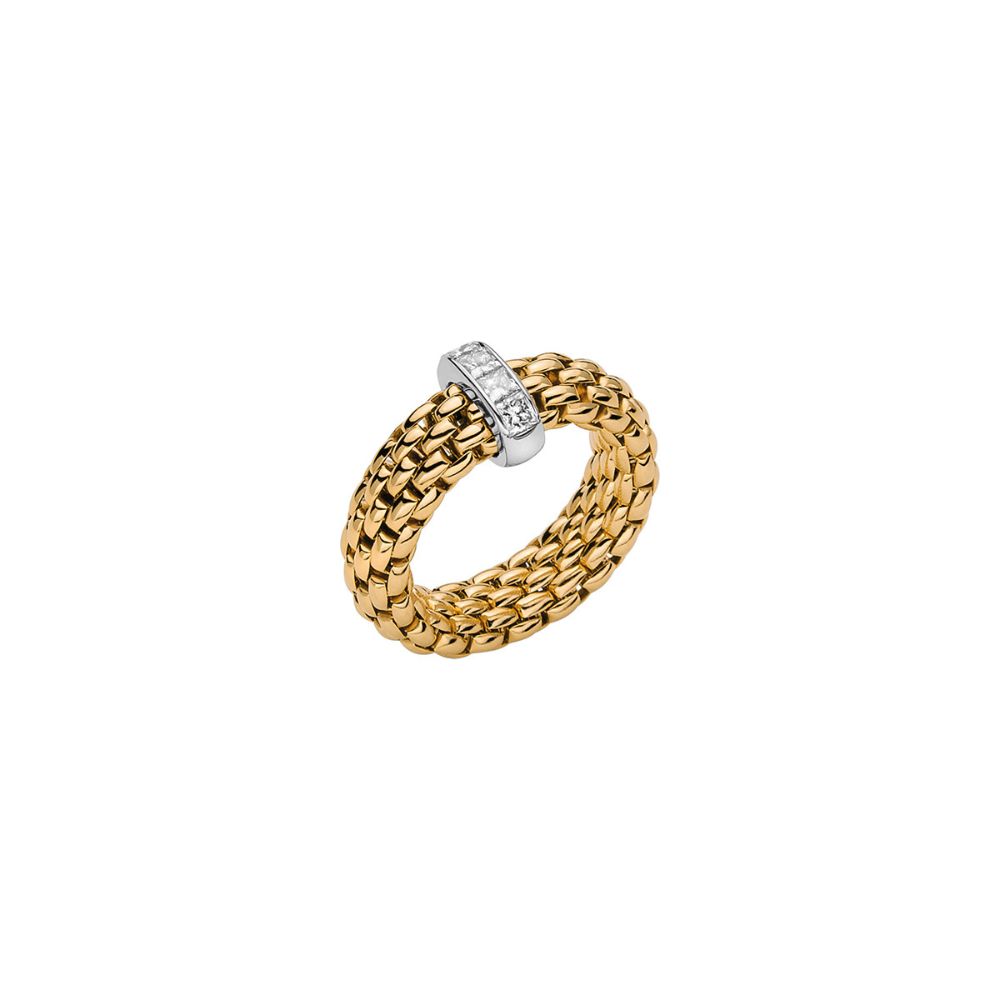 Anello Fope Collezione Vendome Flex It in Oro Giallo con Diamanti