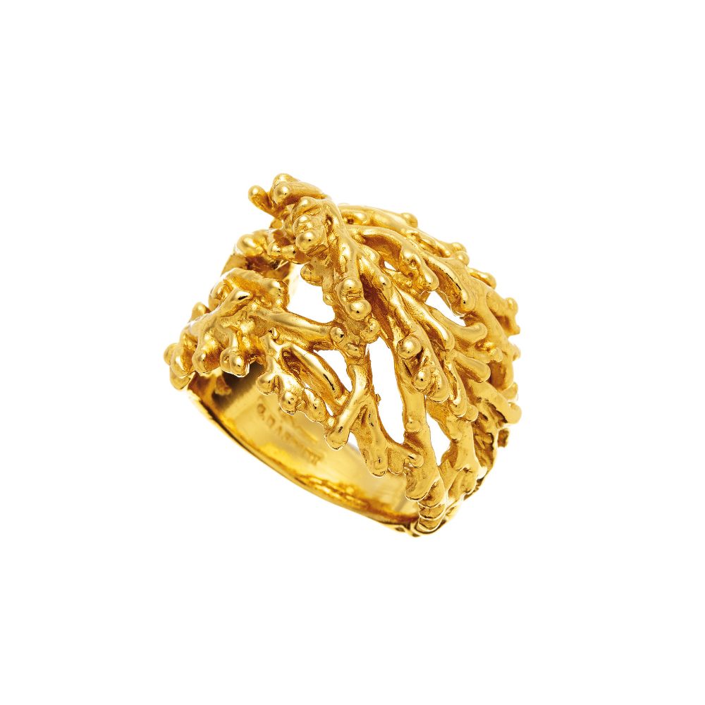 Anello Giovanni Raspini Coral Dorato