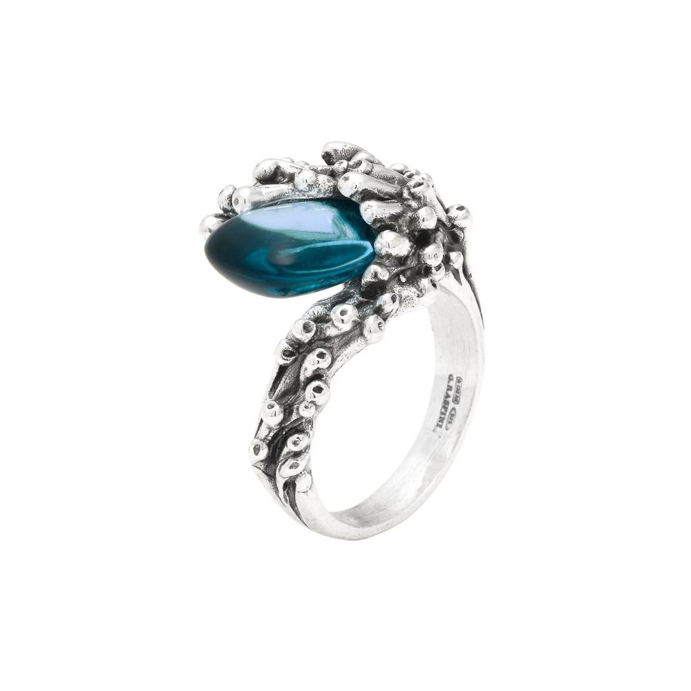 Anello Giovanni Raspini Gocce Color Goccia Mare