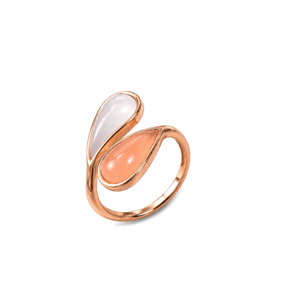 Anello Madi Studio Libellula Due Pietre Laguna