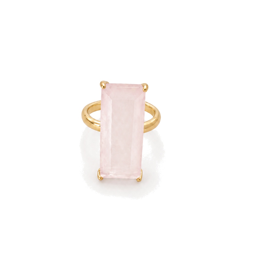 Anello Madi Studio Pietra Quarzo Rosa Anello Madi Studio Pietra Quarzo Rosa