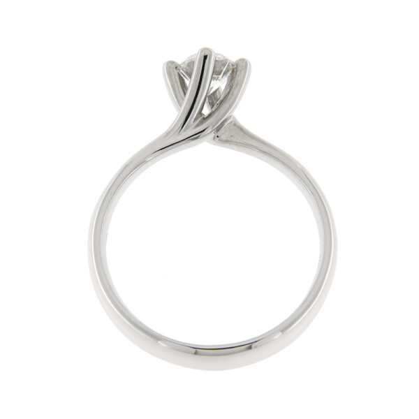 Fabio Ferro Interlocking White Gold and Diamond 0.70 Carat Engagement Ring