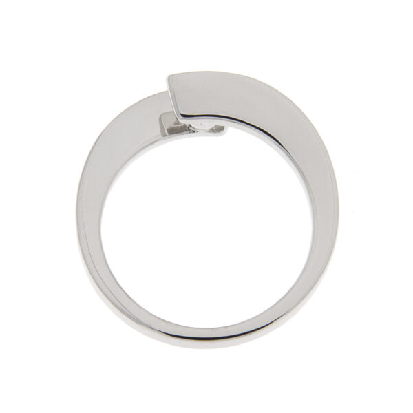 Fabio Ferro Embrace Engagement Ring in White Gold with 0.17 Carat Diamond