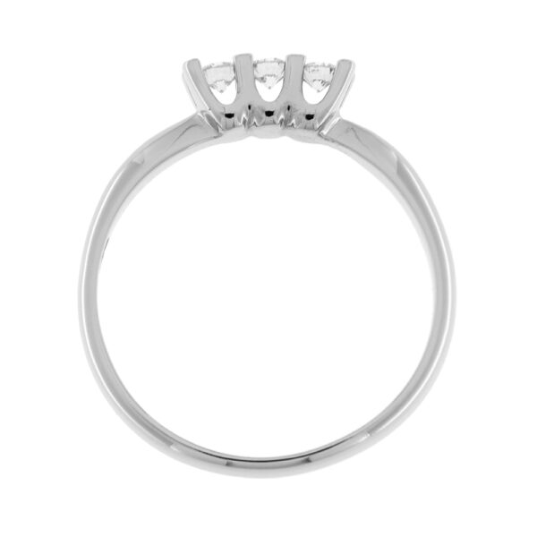 Trilogie Fabio Ferro Charlotte Mini Weißgold Ring mit Diamanten 0,16 Karat