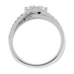 Trilogy Fabio Iron Trilogy Ring in White Gold with Diamonds 0.26 Carats