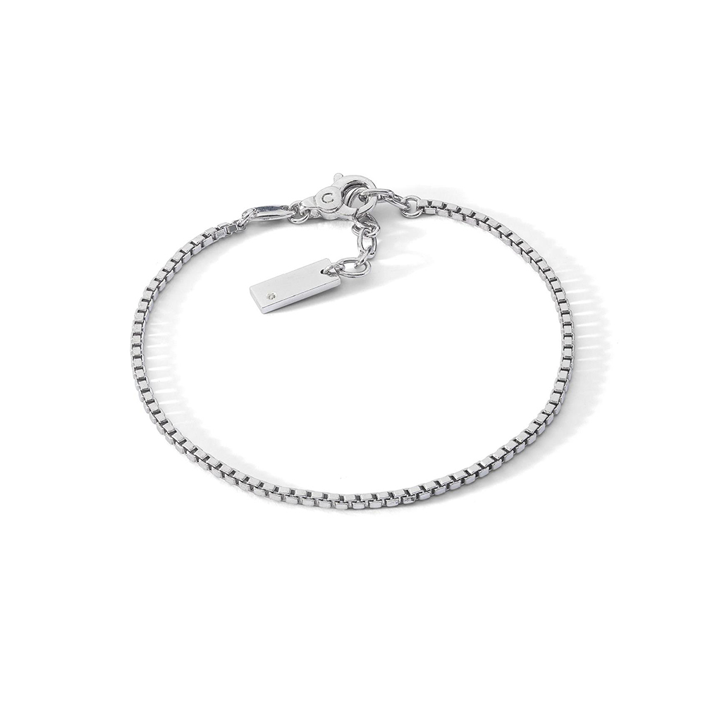 Bracciale Comete Box in Argento con Diamante