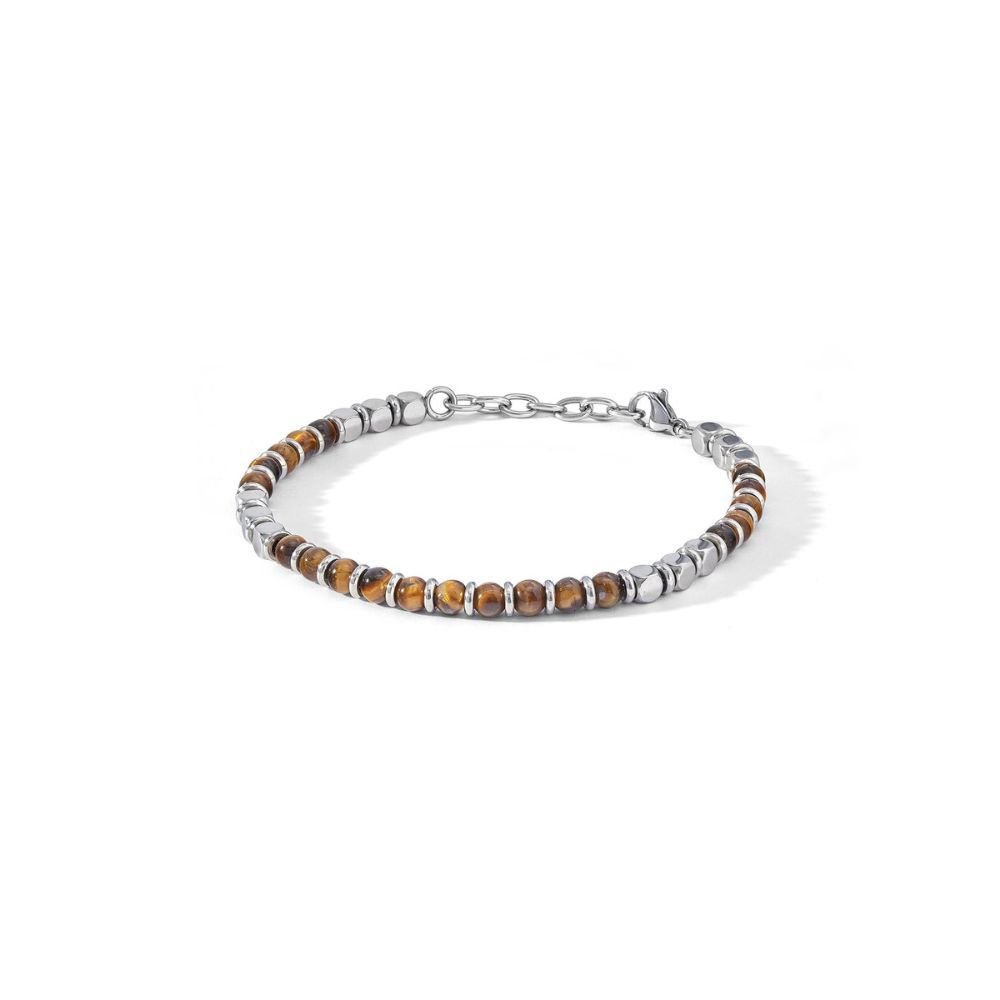 Comets Stahl und Tigerauge Armband