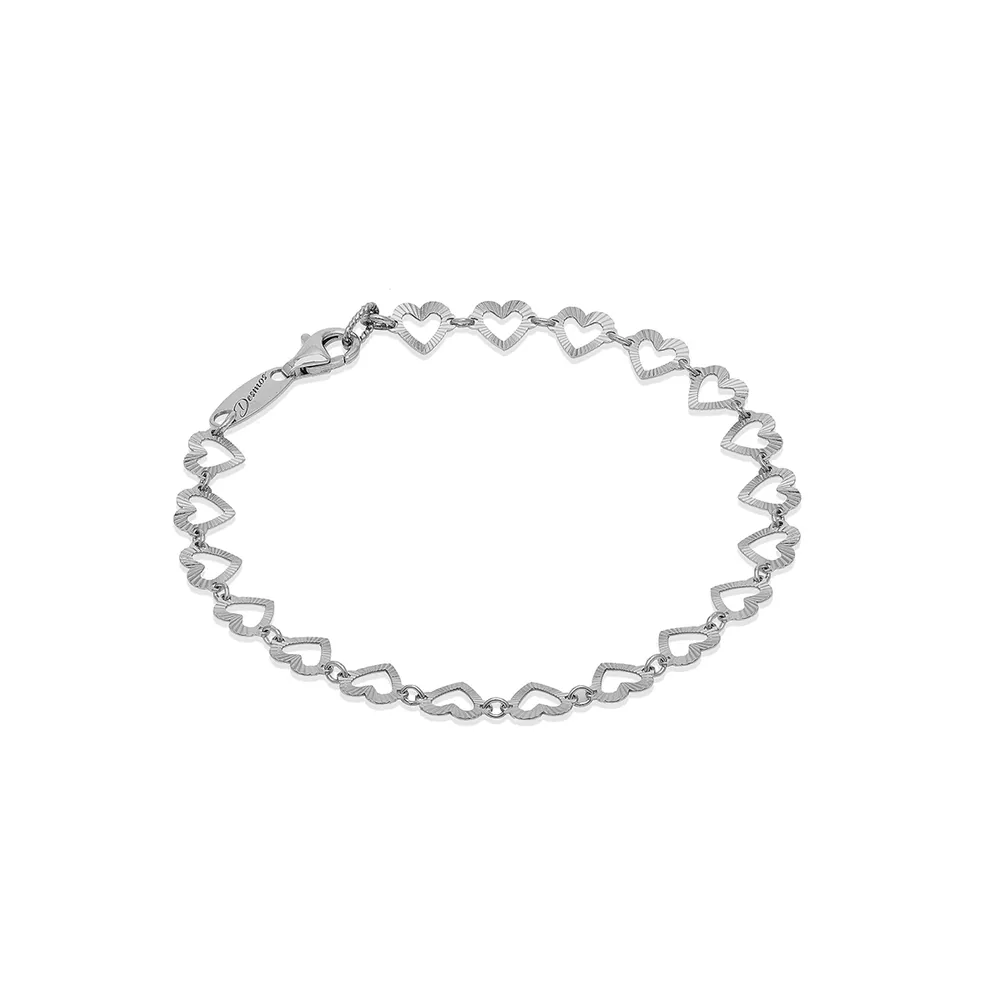 Desmos Art Heart Silver Bracelet