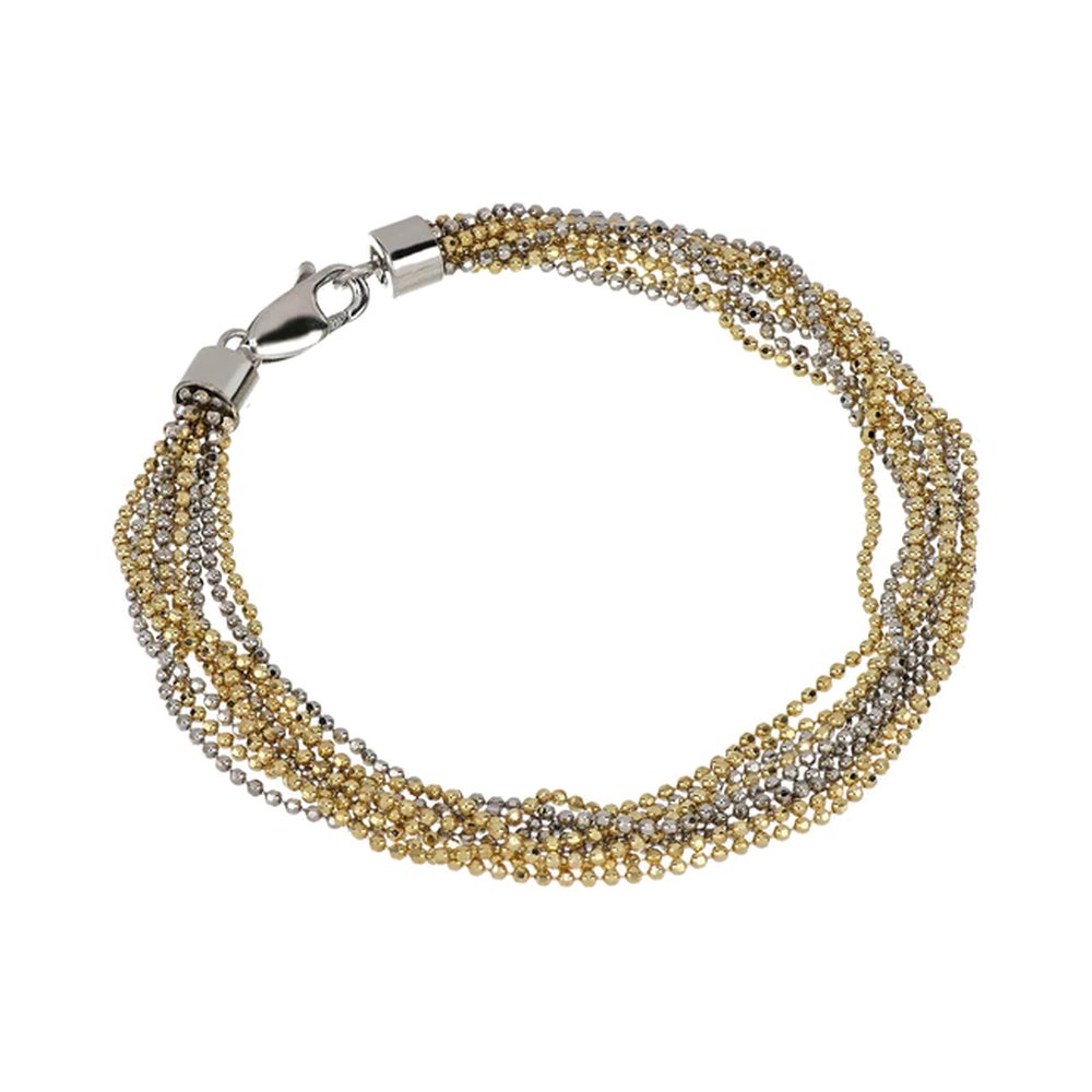Bracciale Desmos Glow in Argento Bianco e Giallo Bracciale Desmos Glow in Argento Bianco e Giallo