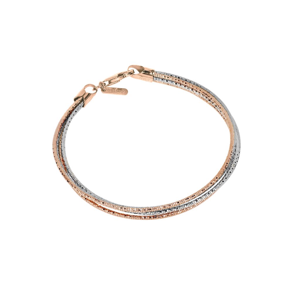 Bracciale Desmos Spring Line in Argento Bianco e Rosa Bracciale Desmos Spring Line in Argento Bianco e Rosa