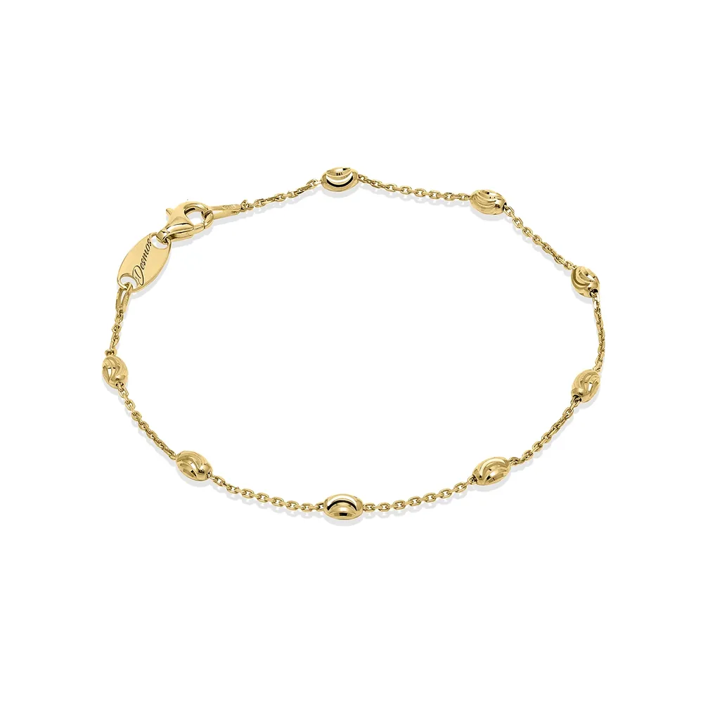 Desmos Station Moon Bracelet In Gold Silver