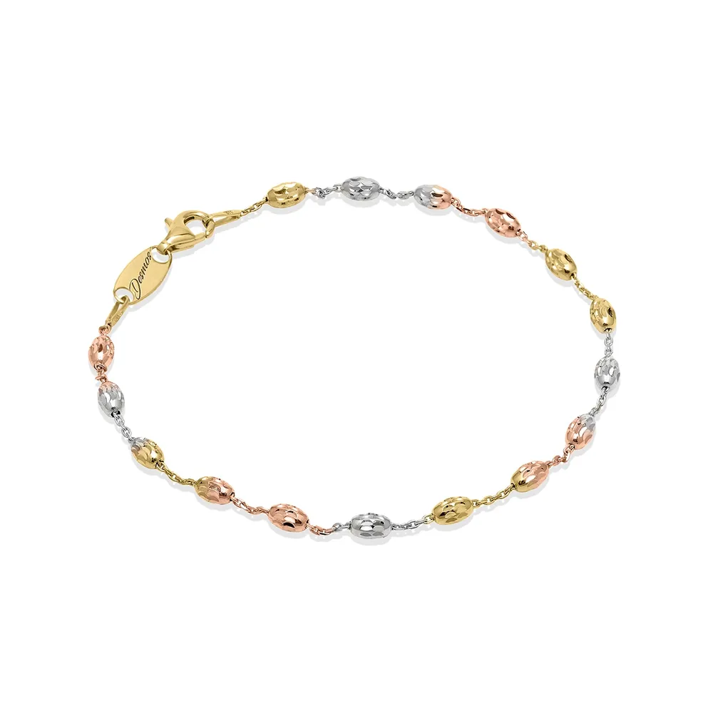 Desmos Station Nebula Bracelet In Rose Yellow White Silver