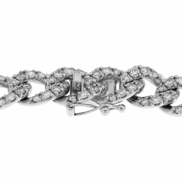 Fabio Ferro Groumette Medium Armband aus Weißgold mit Diamanten