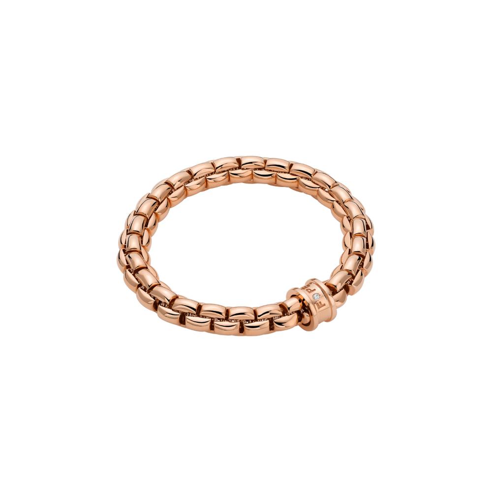 Bracciale Fope Collezione Eka Flex It con Diamante in Oro Rosa Grande