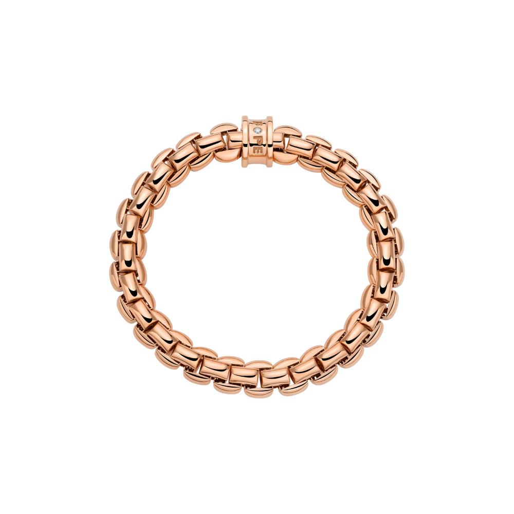 Bracciale Fope Collezione Eka Flex It con Diamante in Oro Rosa Grande