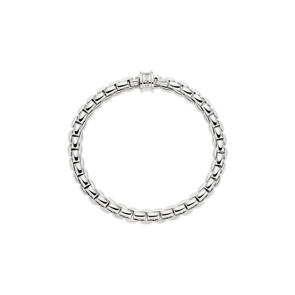 Bracciale Fope Collezione Eka Flex It in Oro Bianco con Diamante