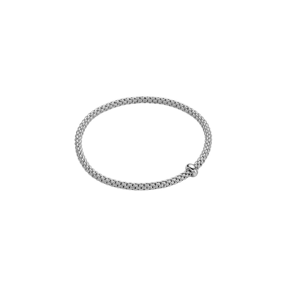 Bracciale Fope Collezione Prima Flex It in Oro Bianco con Diamante