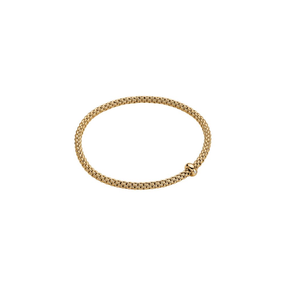 Bracciale Fope Collezione Prima Flex It in Oro Giallo con Diamante