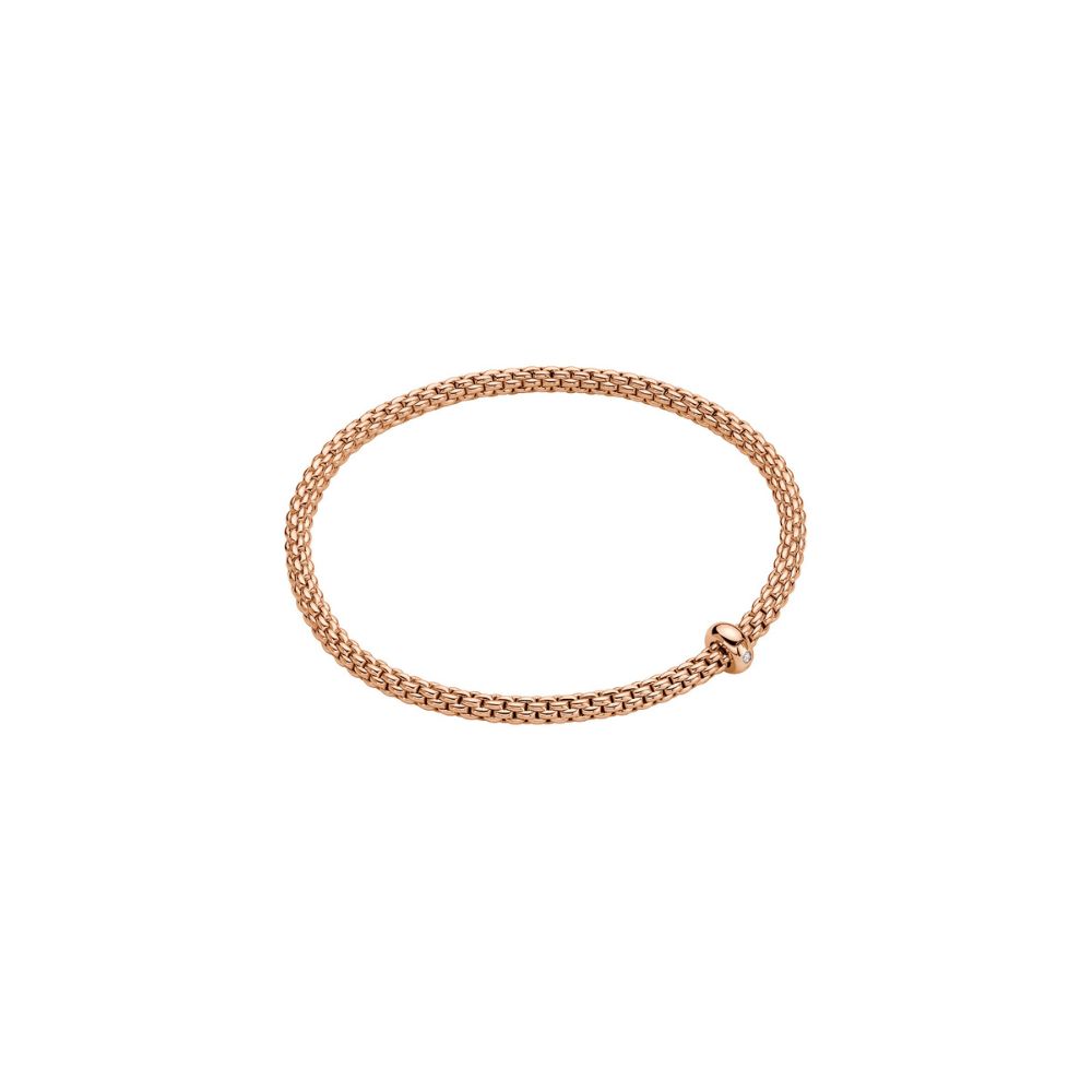 Bracciale Fope Collezione Prima Flex It in Oro Rosa con Diamante