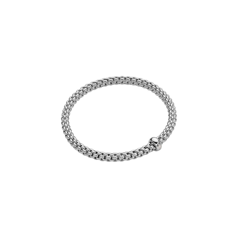 Bracciale Fope Collezione Solo Flex It in Oro Bianco con Diamante