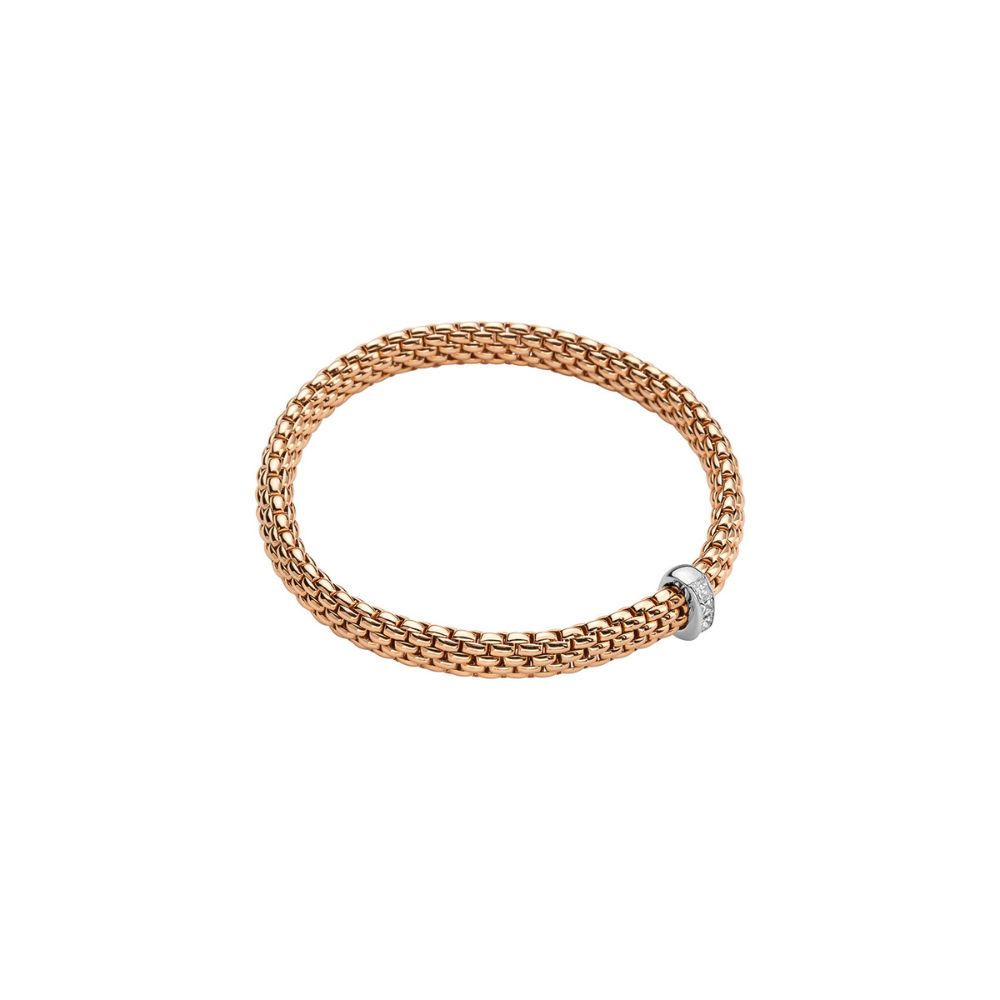 Bracciale Fope Collezione Vendome Flex It in Oro Rosa con Diamanti Grande