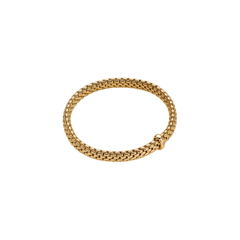 Bracciale Fope Collezione Vendome Flex It in Oro Giallo con Diamante