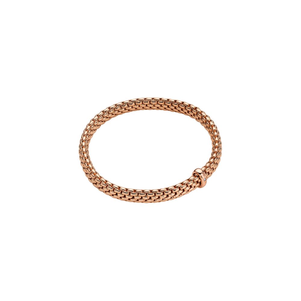 Bracciale Fope Collezione Vendome Flex It in Oro Rosa con Diamante