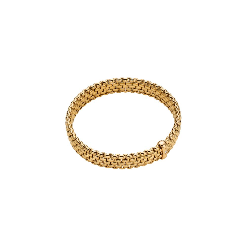 Bracciale Fope Panorama Flex It in Oro Giallo con Diamante